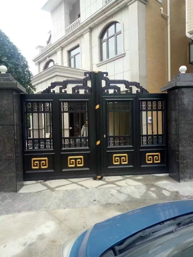 门业图片-铸铝庭院大门高端庭院铸铝门定制铸铝庭院大门图片